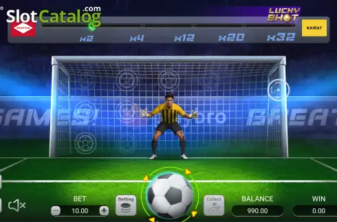 Οθόνη2. Penalty Rush x1000 Κουλοχέρης