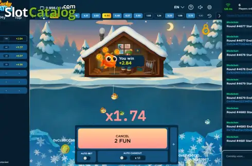 Οθόνη3. Lucky Catch Crash Κουλοχέρης