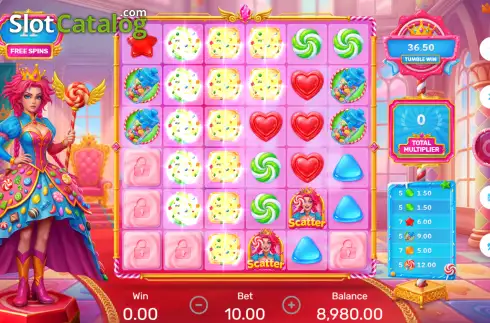 Οθόνη3. Queen of Candyland x1000 Κουλοχέρης