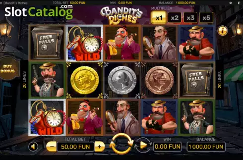 Οθόνη2. Bandit's Riches Κουλοχέρης 