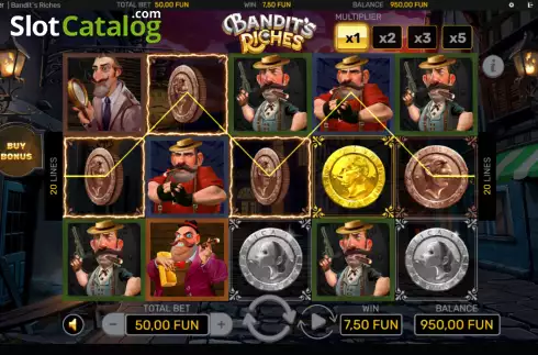 Οθόνη3. Bandit's Riches Κουλοχέρης 