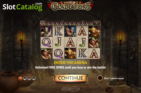 Οθόνη2. Game of Gladiators Κουλοχέρης