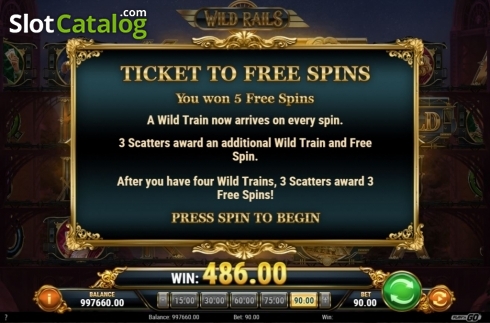Οθόνη6. Wild Rails Κουλοχέρης