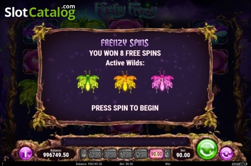 Οθόνη6. Firefly Frenzy Κουλοχέρης 
