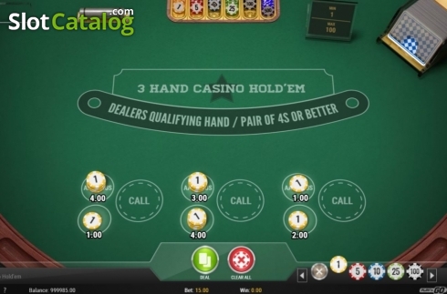 Οθόνη2. 3 Hand Casino Hold'Em (Play'n Go) Κουλοχέρης 
