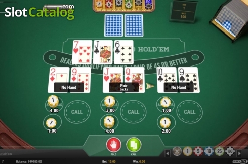 Οθόνη3. 3 Hand Casino Hold'Em (Play'n Go) Κουλοχέρης 