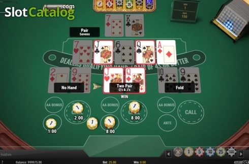 Οθόνη4. 3 Hand Casino Hold'Em (Play'n Go) Κουλοχέρης 