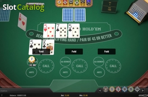 Οθόνη5. 3 Hand Casino Hold'Em (Play'n Go) Κουλοχέρης 