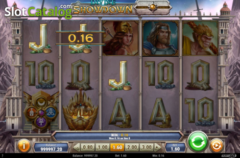 Οθόνη4. Divine Showdown Κουλοχέρης