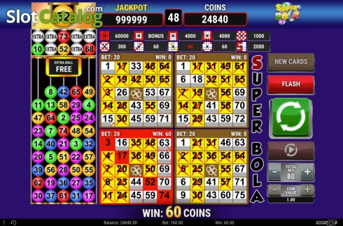 Οθόνη7. Super Bola Bingo Κουλοχέρης