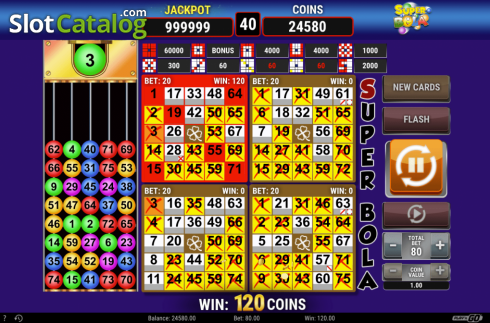 Οθόνη8. Super Bola Bingo Κουλοχέρης