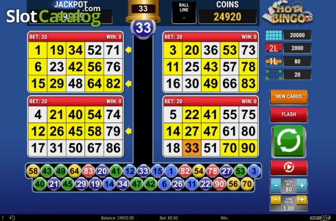Οθόνη6. Hot Bingo (RCT Gaming) Κουλοχέρης