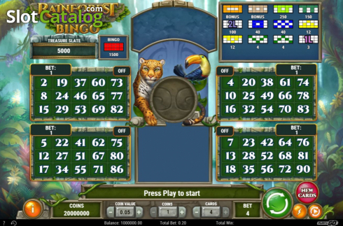 Οθόνη3. Rainforest Magic Bingo Κουλοχέρης