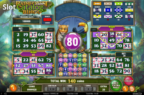 Οθόνη4. Rainforest Magic Bingo Κουλοχέρης