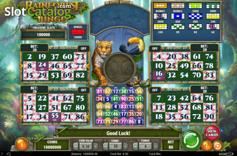 Οθόνη5. Rainforest Magic Bingo Κουλοχέρης