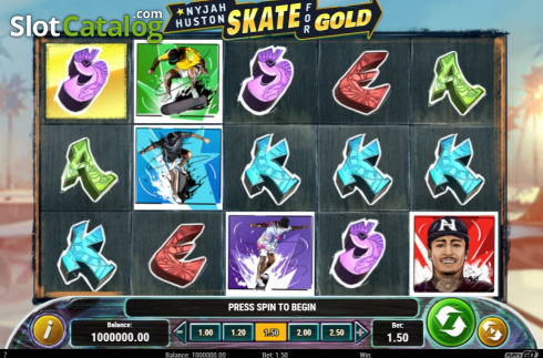 Οθόνη3. Nyjah Huston - Skate for Gold Κουλοχέρης