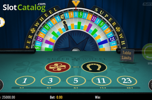 Οθόνη 1. Super wheel (Play'n Go) Κουλοχέρης