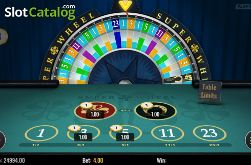 Οθόνη 3. Super wheel (Play'n Go) Κουλοχέρης