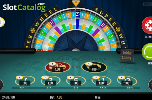 Οθόνη 4. Super wheel (Play'n Go) Κουλοχέρης