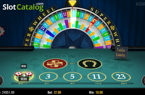 Οθόνη 5. Super wheel (Play'n Go) Κουλοχέρης