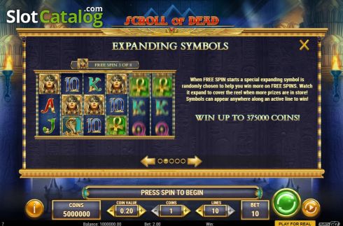 Οθόνη8. Scroll of Dead Κουλοχέρης