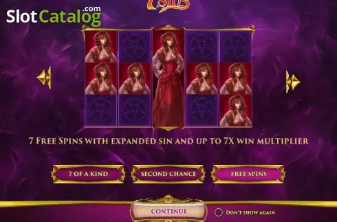 Χαρακτηριστικά παιχνιδιού 2. 7 Sins Κουλοχέρης