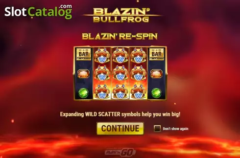 Οθόνη2. Blazin Bullfrog Κουλοχέρης 