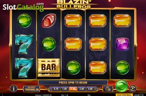 Οθόνη3. Blazin Bullfrog Κουλοχέρης 
