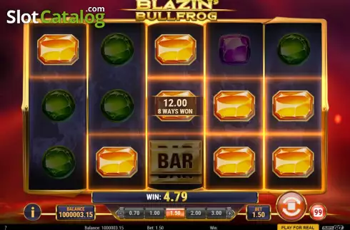 Οθόνη6. Blazin Bullfrog Κουλοχέρης 
