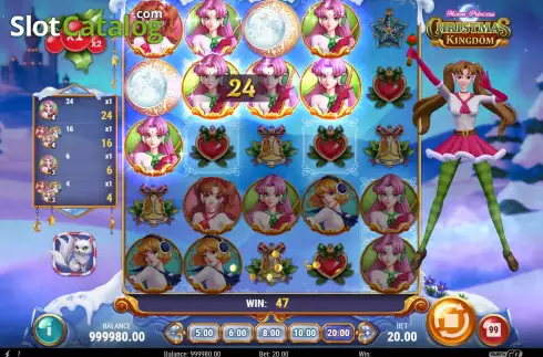 Οθόνη5. Moon Princess Christmas Kingdom Κουλοχέρης