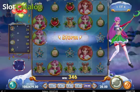 Οθόνη9. Moon Princess Christmas Kingdom Κουλοχέρης