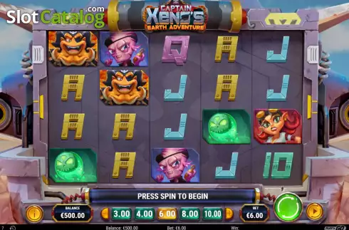 Οθόνη3. Captain Xenos Earth Adventure Κουλοχέρης