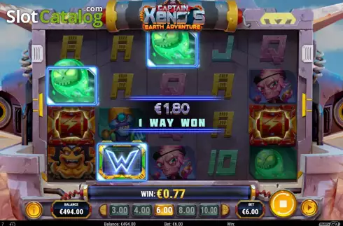 Οθόνη4. Captain Xenos Earth Adventure Κουλοχέρης