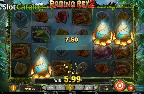 Οθόνη5. Raging Rex 2 Κουλοχέρης