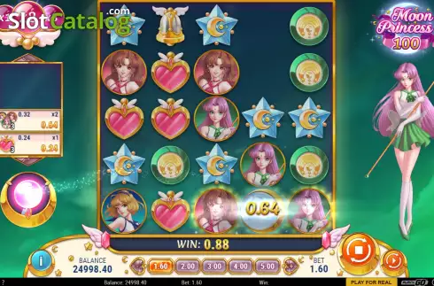 Οθόνη3. Moon Princess 100 Κουλοχέρης
