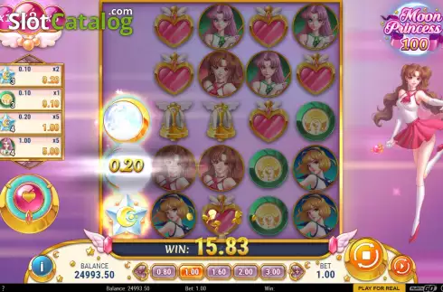 Οθόνη6. Moon Princess 100 Κουλοχέρης