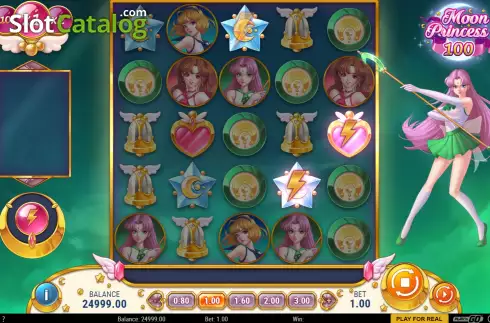 Οθόνη5. Moon Princess 100 Κουλοχέρης