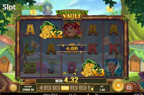 Οθόνη4. Leprechaun's Vault Κουλοχέρης