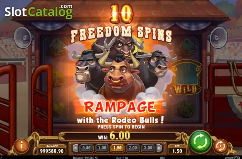 Οθόνη7. Bull in a Rodeo Κουλοχέρης
