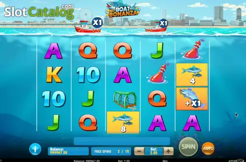 Οθόνη7. Boat Bonanza Κουλοχέρης