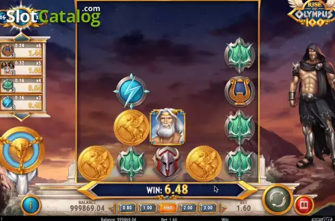 Οθόνη4. Rise of Olympus 100 Κουλοχέρης