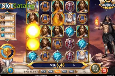 Οθόνη5. Rise of Olympus 100 Κουλοχέρης