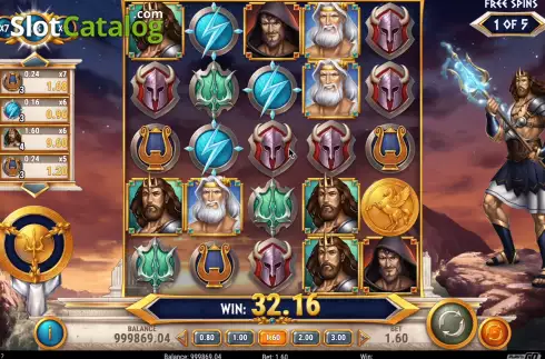 Οθόνη7. Rise of Olympus 100 Κουλοχέρης