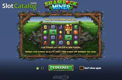 Οθόνη2. Shamrock Miner Κουλοχέρης