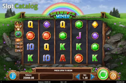 Οθόνη3. Shamrock Miner Κουλοχέρης