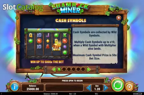 Οθόνη9. Shamrock Miner Κουλοχέρης