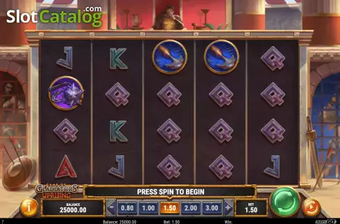 Οθόνη3. Game of Gladiators Uprising Κουλοχέρης