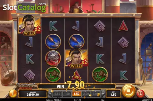 Οθόνη7. Game of Gladiators Uprising Κουλοχέρης