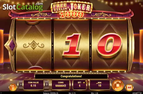 Οθόνη5. Free Reelin Joker 1000 Κουλοχέρης