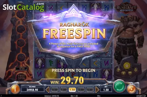 Οθόνη8. Viking Runecraft Apocalypse Κουλοχέρης 